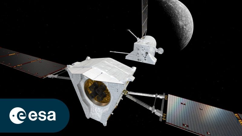 La sonda BepiColombo di ESA e JAXA in avvicinamento a Mercurio