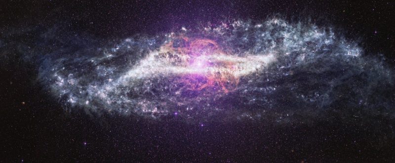 La galassia Centaurus A (NGC 5128) ripresa dal telescopio spaziale James Webb
