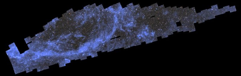 Mosaico della survey di Euclid con migliaia di galassie nel cielo australe